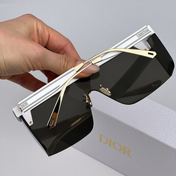 Dior DIORCLUB M1U 51A4 BRAND NEW Sunglasses White Mirror Unisex Oblique Mask - Picture 5 of 13
